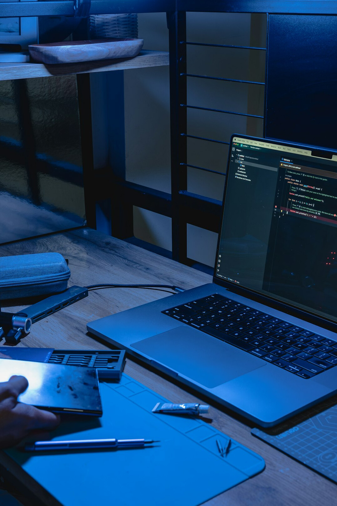programmers coding in office