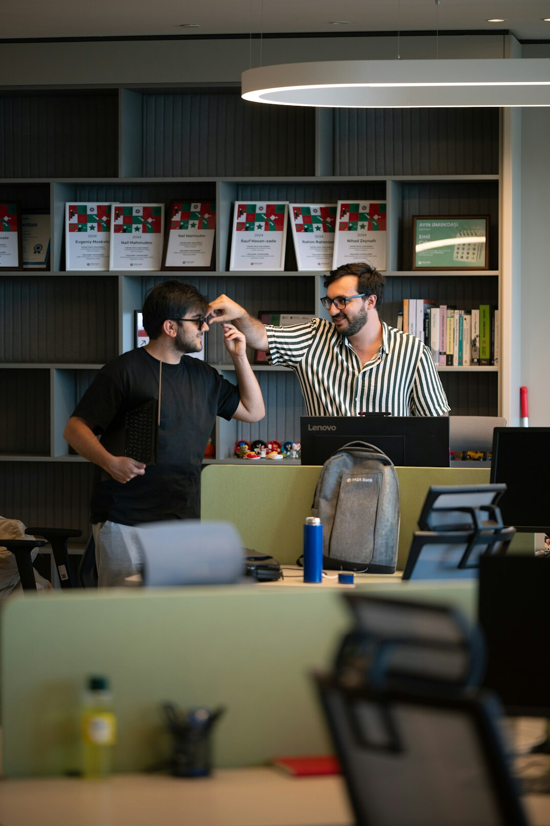 enterprise programming team in modern office