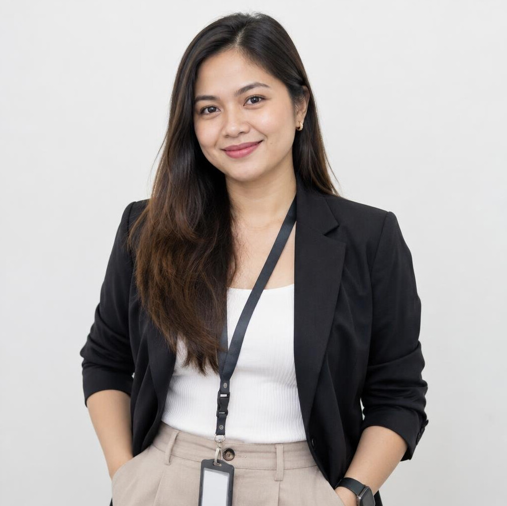 Portrait of a Filipino Singaporean woman quality assurance engineer