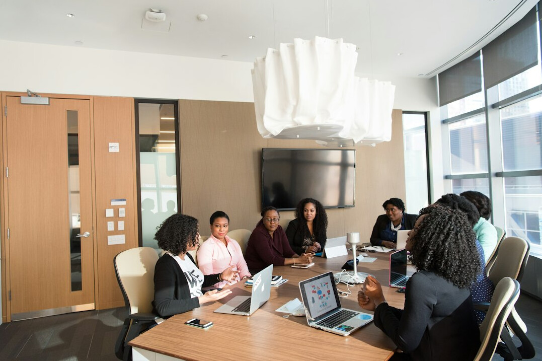 corporate team meeting